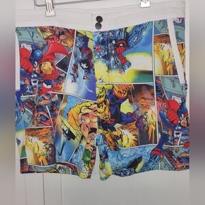 Men's Aussie Bum Super Power Shorts Colorful Fun Pockets Sz M 34-35" Waist